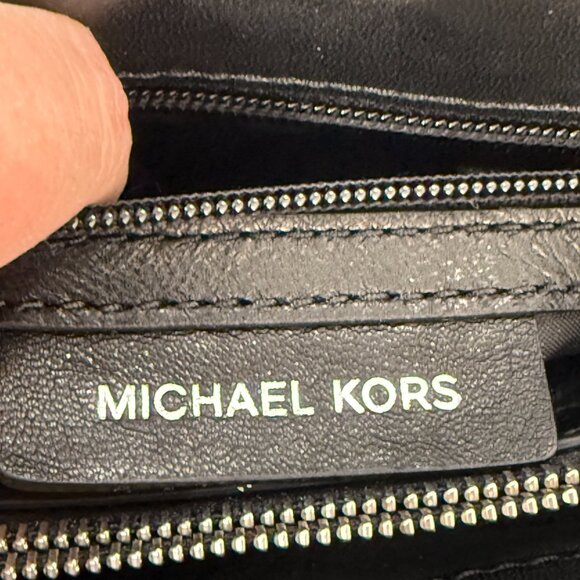 Michael Kors Whitney Black Quilted Chain Convertible Shoulder Bag Purse - Picture 4 of 10